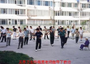 Wang Tai Li teaching Dayan under Yang Mei Jun´s supervision